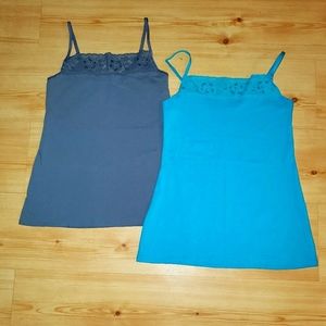 Felina Women's 2-pack Lace Accented Camisoles